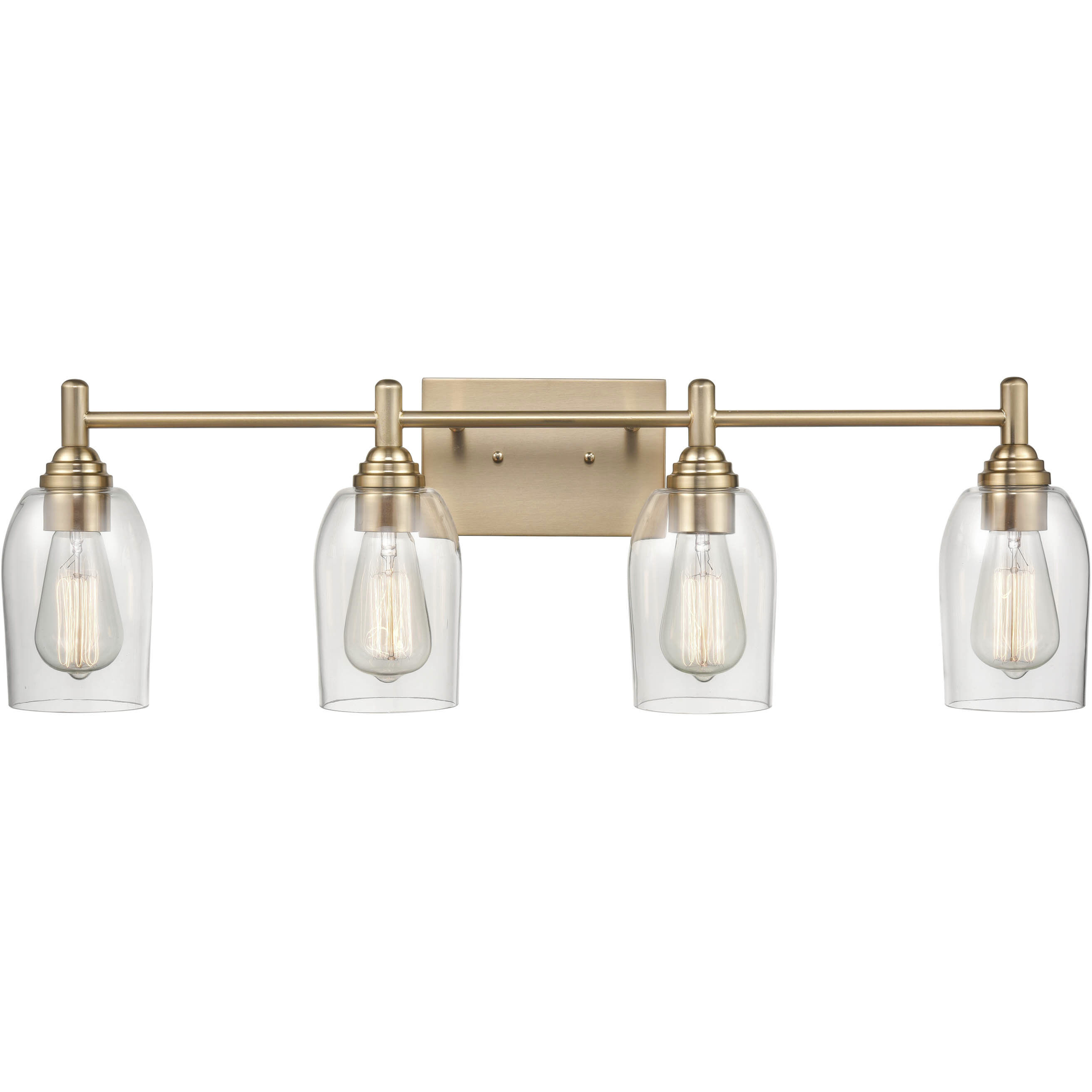 Arlett 4 Light 31 inch Modern Gold Bathroom Vanity Light Wall Light